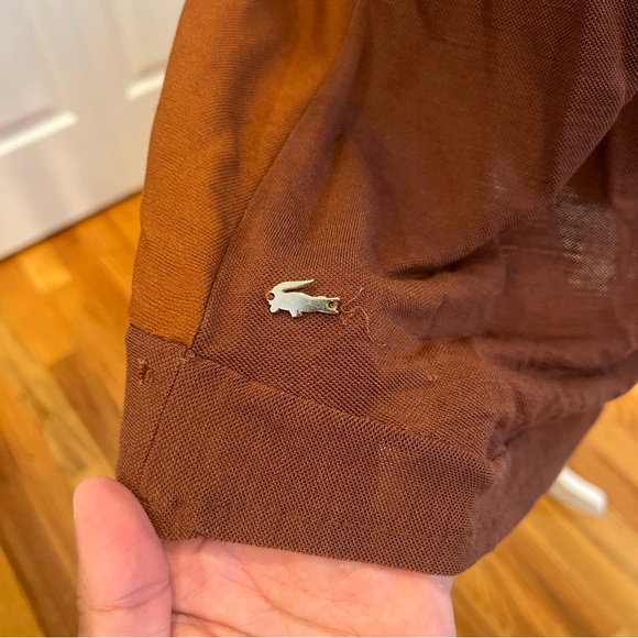 Vintage Lacoste Long Sleeved Brown Dress size 34 - Picture 4 of 14